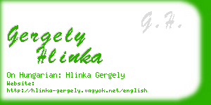 gergely hlinka business card